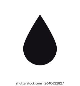 Water drop icon, Water droplet symbol design.