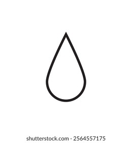 water drop icon editable outline vector esp 