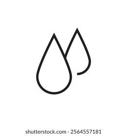 water drop icon editable outline vector esp 