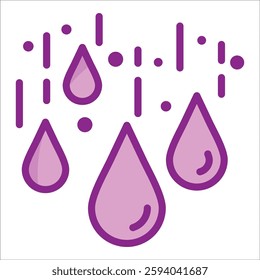 Water Drop Icon Element For Design