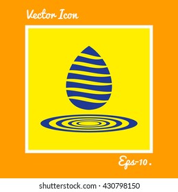 Water Drop Icon. Eps-10.
