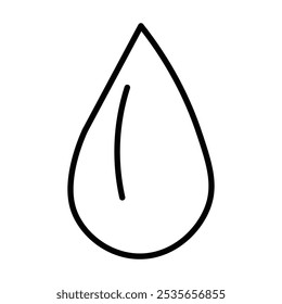 Water drop icon Flat logo isolated symbol