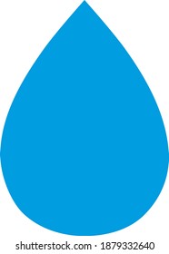 Icono de caída de agua con estilo plano. Imagen de icono de caída de agua vectorial aislada en un fondo blanco.