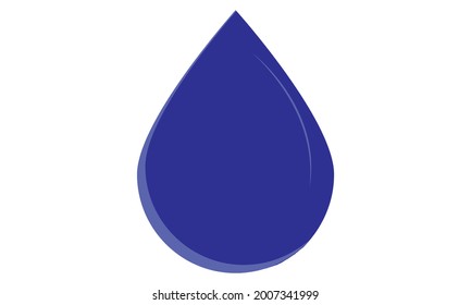 Icono de caída de agua imagen vectorial de estilo plano