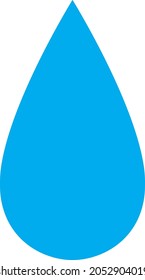 Water drop icon with flat style. Isolated vector water drop icon illustrations, simple style.