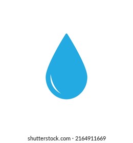 Water drop icon flat vector design