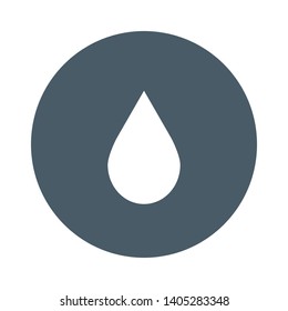 Water Drop Icon in Geometric Shape