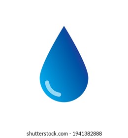Water drop icon with gradient