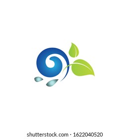 Water drop icon graphic design template vector illustration