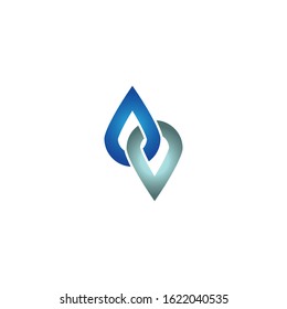 Water drop icon graphic design template vector illustration