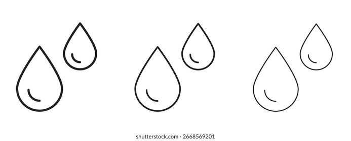 Ícone de gota de água para projetos de design gráfico