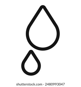 Icono de gota de agua para la hidratación y conservación del agua