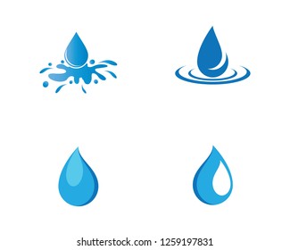 Water drop icon illustration