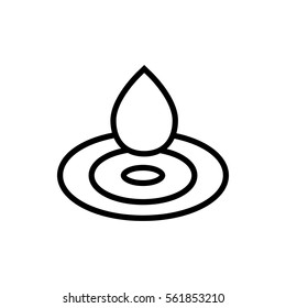 water drop icon illustration isolated vector
