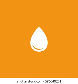 Water drop icon illustration isolated vector sign symbol