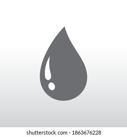 Water drop icon. Water illustration shapes concept isolated on blank background.
