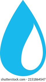Water drop icon illustration vector