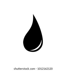 Water drop icon . Isolated on white background. Vector illustration
