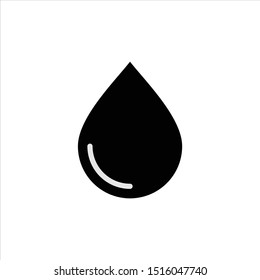Water drop icon isolated on white background. Water drop icon simple sign.