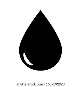 water drop icon isolated on white background. vector illustration