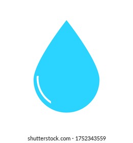 water drop icon isolated on white background. vector illustration 