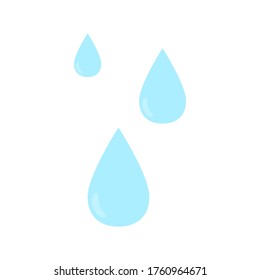 water drop icon isolated on white background. vector illustration