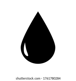 water drop icon isolated on white background. vector illustration