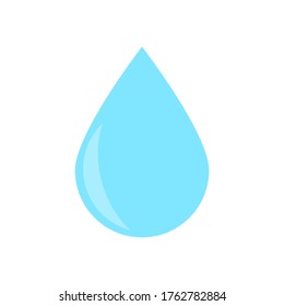 water drop icon isolated on white background. vector illustration