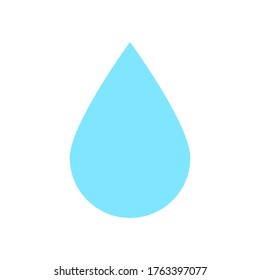 water drop icon isolated on white background. vector illustration