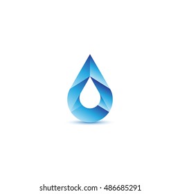 Water Drop Icon - Isolated On White Background. Vector Illustration, Graphic Design. For Web, Websites, Print Material