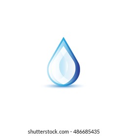 Water Drop Icon - Isolated On White Background. Vector Illustration, Graphic Design. For Web, Websites, Print Material