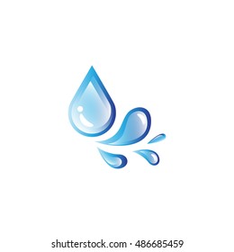 Water Drop Icon - Isolated On White Background. Vector Illustration, Graphic Design. For Web, Websites, Print Material