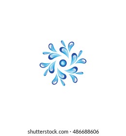 Water Drop Icon - Isolated On White Background. Vector Illustration, Graphic Design. For Web, Websites, Print Material 