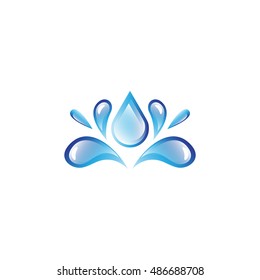 Water Drop Icon - Isolated On White Background. Vector Illustration, Graphic Design. For Web, Websites, Print Material 