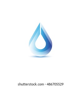 Water Drop Icon - Isolated On White Background. Vector Illustration, Graphic Design. For Web, Websites, Print Material 