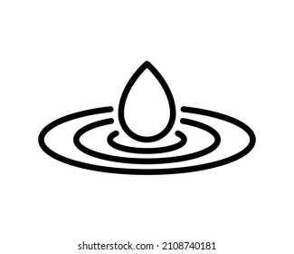 Water drop icon. Isolated splash and water drop icon line style. Premium quality vector symbol drawing concept for your logo web mobile app UI design.