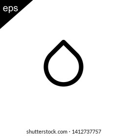 water drop icon line outline design vector symbol