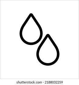 Water drop icon, Line Vector graphics