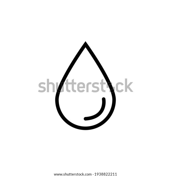 Water Drop Icon Liquid Drop Icon Stock Vector (Royalty Free) 1938822211 ...