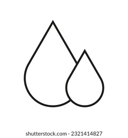 Water Drop Icon. Liquid drop icon. Vector illustration. stock image.