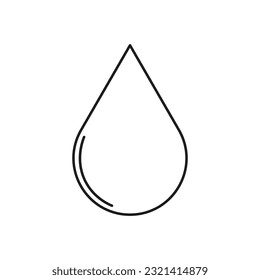 Icono de caída de agua. Icono de caída líquida. Ilustración vectorial. imagen de stock.