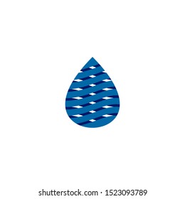 Water drop icon logo design illustration template