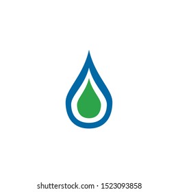 Water drop icon logo design illustration template