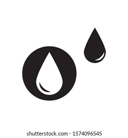 Water Drop Icon logo Design Stock Vector