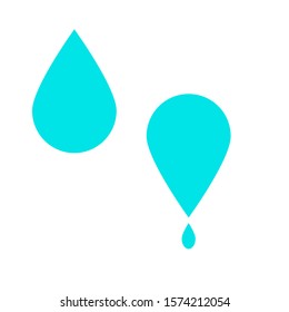 Water Drop Icon Logo Design Stock Vector