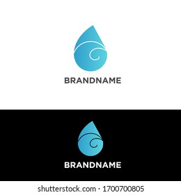 water drop icon logo design vector	