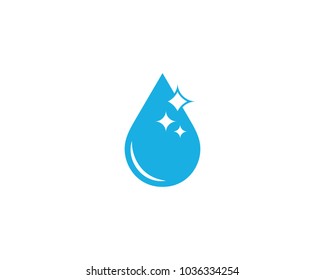 Water Drop Icon Logo Template