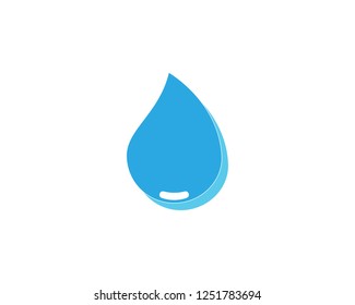 Water drop icon logo template