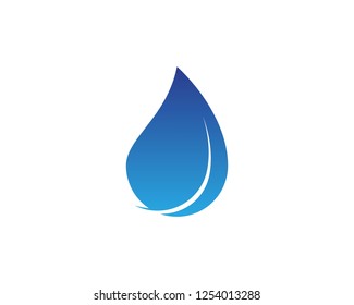 Water drop icon logo template