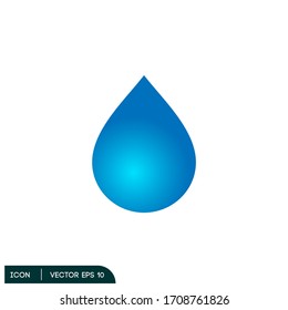 water drop icon logo template vector eps 10